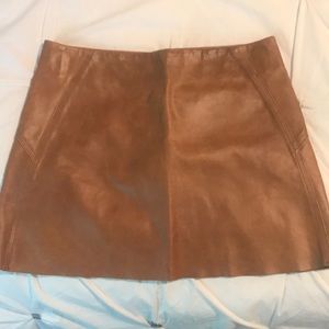 100% genuine leather skirt